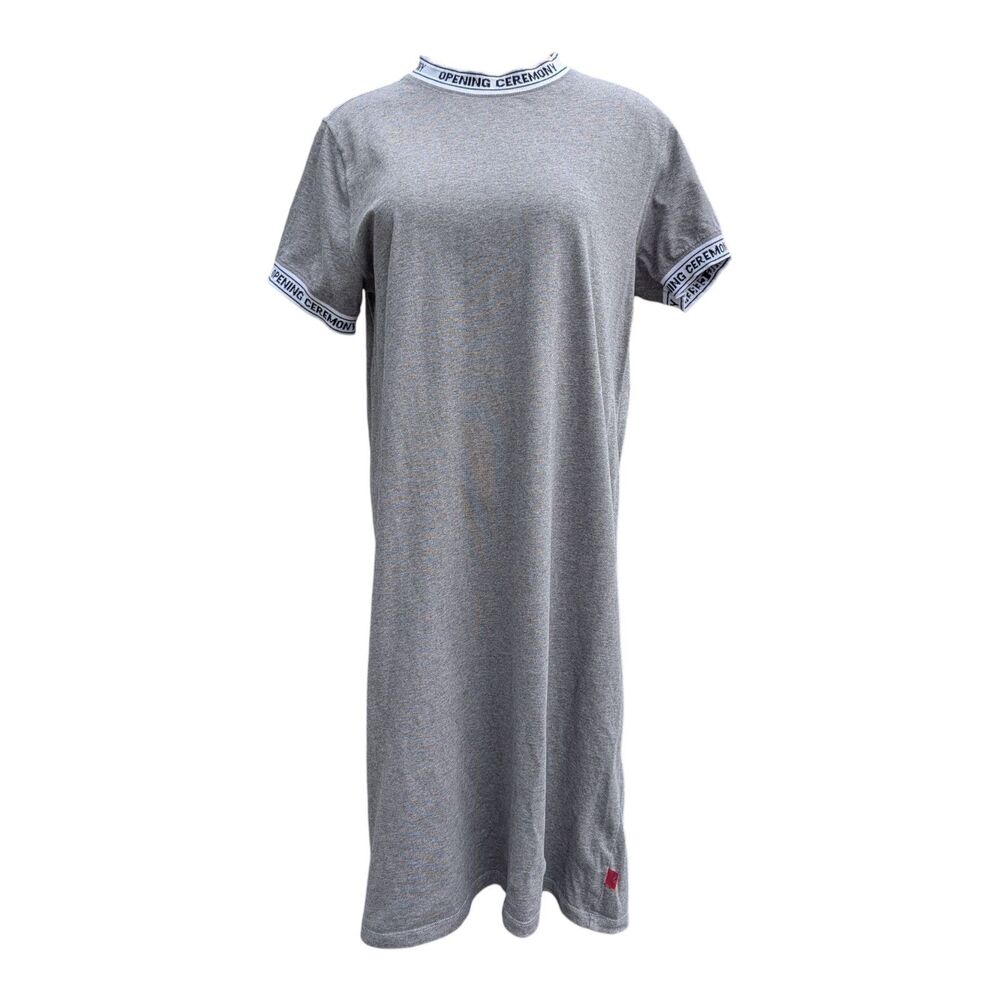 Opening Ceremony Gray Shift T-shirt Dress Women's Size Large Casual Minimalist